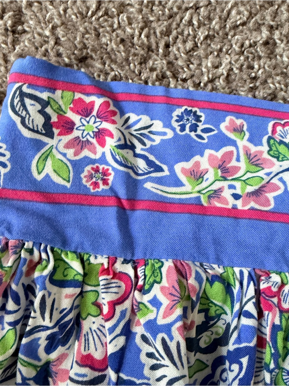 Rachel Zoe Printed Floral Blue Mini Skirt size medium - Picture 4 of 6